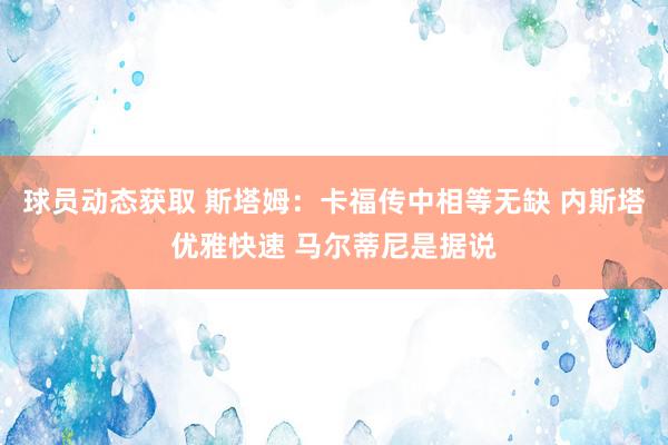 球员动态获取 斯塔姆：卡福传中相等无缺 内斯塔优雅快速 马尔蒂尼是据说