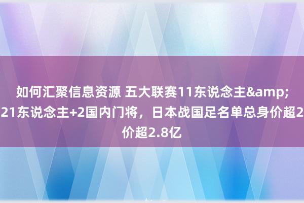 如何汇聚信息资源 五大联赛11东说念主&旅欧21东说念主+2国内门将，日本战国足名单总身价超2.8亿