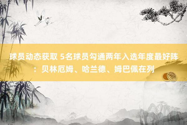 球员动态获取 5名球员勾通两年入选年度最好阵：贝林厄姆、哈兰德、姆巴佩在列