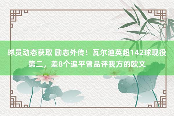 球员动态获取 励志外传！瓦尔迪英超142球现役第二，差8个追平曾品评我方的欧文