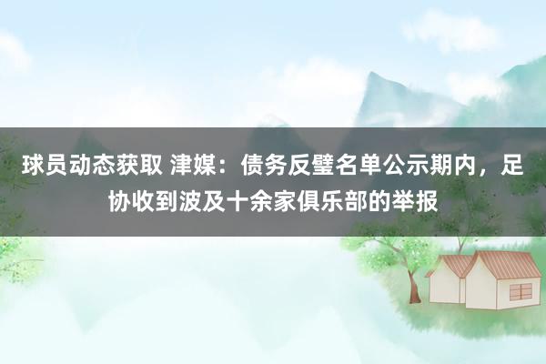 球员动态获取 津媒：债务反璧名单公示期内，足协收到波及十余家俱乐部的举报