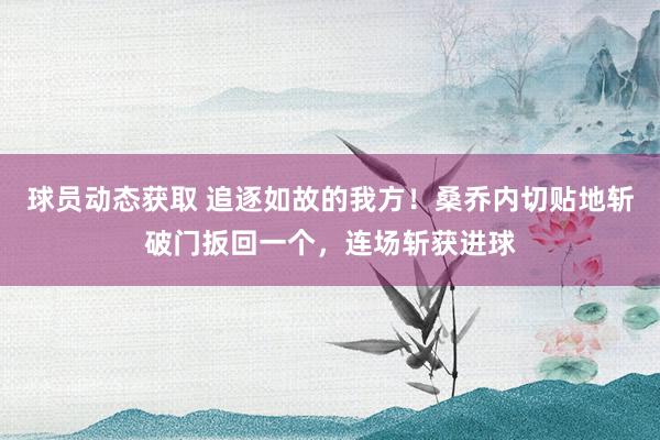 球员动态获取 追逐如故的我方！桑乔内切贴地斩破门扳回一个，连场斩获进球